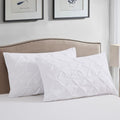 Vaulia King Pillow Shams 20 x 36 Set of 2, White