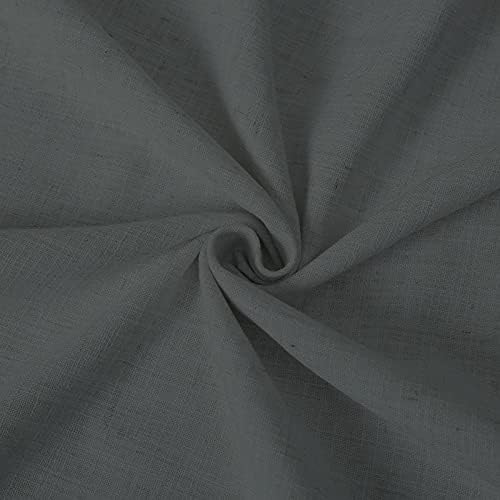 2 Panels Pinch Pleat Linen Curtains 108 Inches Long for Living Room