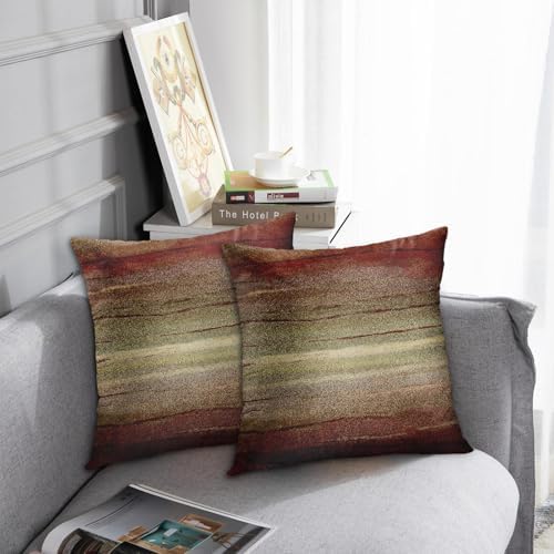 Emvency Throw Pillow Covers Set of 2, 22 x 22 Inch, Tribal Brown