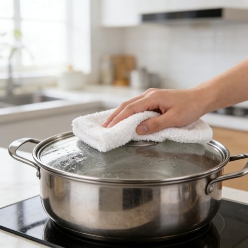 18-Piece Kitchen Bar Mop Dishcloth Set, White