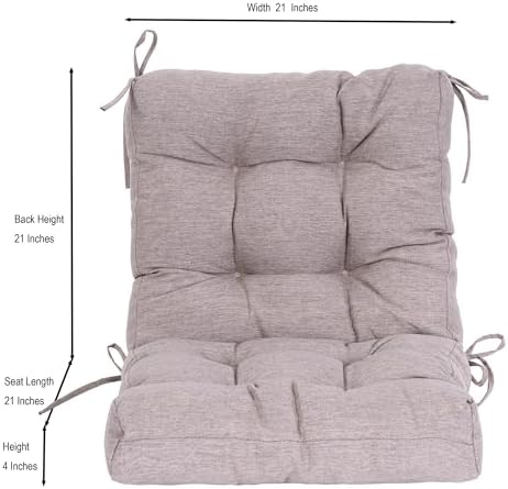 QILLOWAY Outdoor Chair Cushion for Patio Furniture, Waterproof Patio