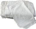 White & Red Shop Towels – Reusable Cotton Rags, Lint-Free & Heavy