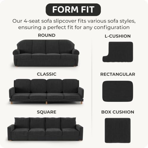 PAULATO BY GA.I.CO. Sofa Slipcover - Stretch Couch Cover - Stylish