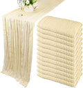 12 Pack 10Ft Cheesecloth Table Runner 35x120 Inch Boho Gauze Rustic