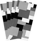 Kitchen Towels, Modern Art White Black Gray Geometric Towels, Dish