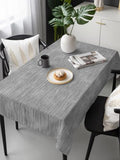 Gray Material Texture Rectangle Tablecloth 60 x 120 Inches Rustic
