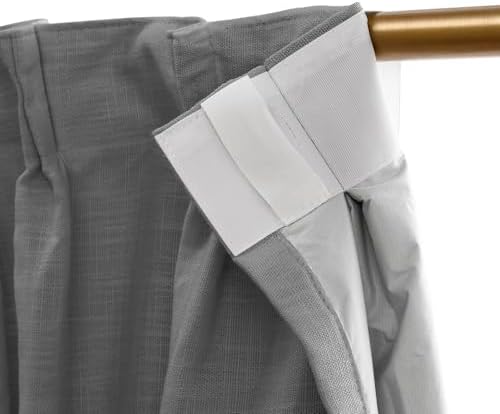 Pinch Pleated Full Blackout Curtains, 108 Inches Long, 1 Panel