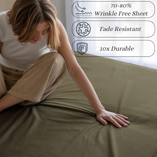 Luxury 100% Egyptian Cotton Fitted Sheet Queen Size 500 TC Hotel