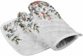 Quilted Cotton Terry Cloth Oven Mitt, Pot Holder Gray Ombre Falling