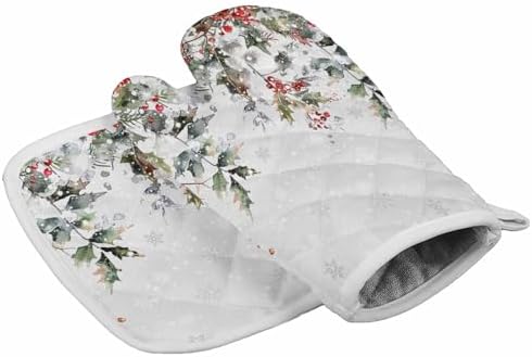 Quilted Cotton Terry Cloth Oven Mitt, Pot Holder Gray Ombre Falling