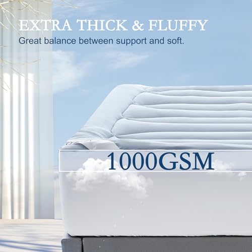 YOUR MOON Queen Size Cooling Mattress Topper, Cool Mattress Pad for