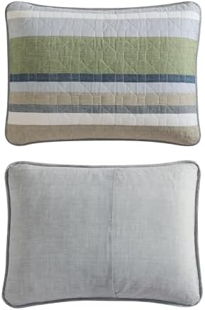 Eddie Bauer - Twin Quilt Set with Shams, Cotton, Reversible
