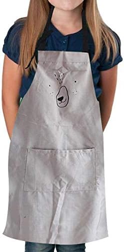 2 Pack Cotton Adjustable Parent and Child Apron with Pockets Mommy and