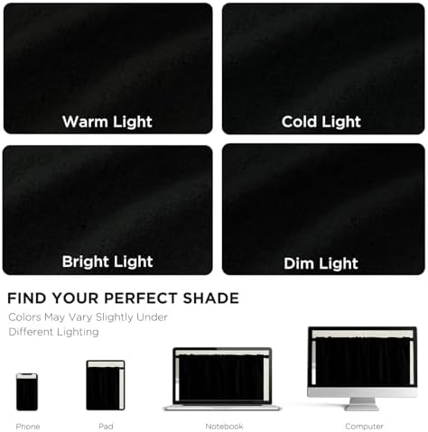 CUCRAF Linen 100% Blackout Curtains 120 Inch Length 2 Panels Set, Back