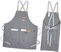 Nordic Adjustable Canvas Pockets with Apron Halter Industrial Style
