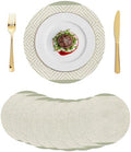 Rustic Geometric Round Braided Placemats Set of Set of 8 Heat