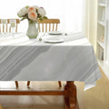 Gray Marble Texture Print Square Table Cloth, Waterproof Duty Vinyl