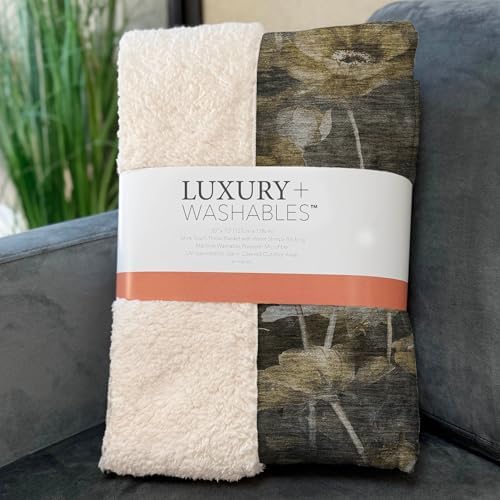 Addison Rugs ASB613 Taupe 50" x 70" Oversized Sherpa Throw Blanket