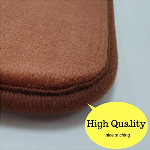 Macro Giant Memory Foam Bath Mat, Brown Color, Set of 4, 23" x 15.5" x