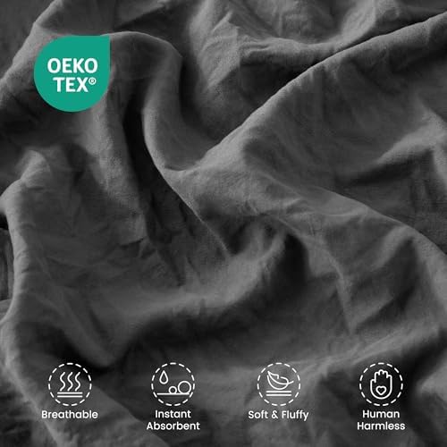 SLEEP ZONE Duvet Cover Twin/Twin XL Size, Stone Washed, Soft and