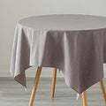 Deerlux 100% Pure Linen Washable Tablecloth Solid Color, 52" x 78"