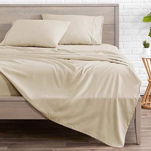 Bare Home Twin XL Sheet Set - 1800 Ultra-Soft (Twin XL, Sand)