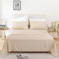 Full Size Sheet Set, 4 Piece Soft Bed Sheets, Deep Pockets