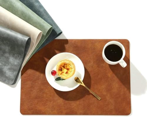 Dining Room Rectangle Placemats Set of 8 Modern, 11.82 x 16.93 Inches
