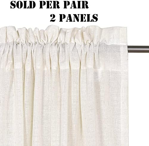 Linen Curtains Elegant Natural Linen Blended Curtains Energy Efficient
