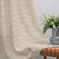 KOUFALL Warm Taupe Sheer Curtains 84 Inch Length for Bedroom 2 Panels