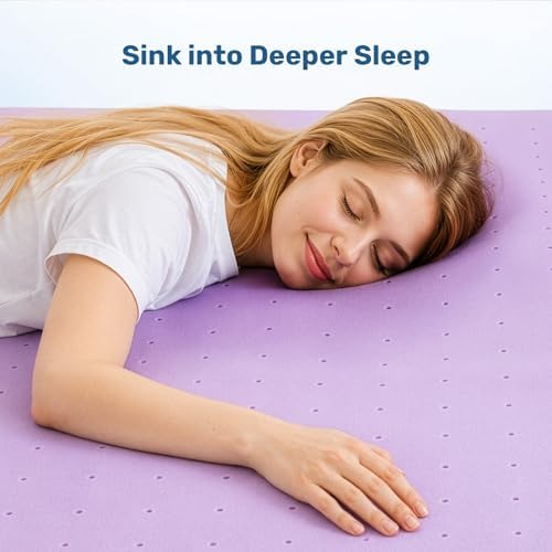 Sweetcrispy 3 Inch Queen Cooling Gel Memory Foam Mattress Topper