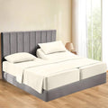 Split King 5 Piece Sheet Set for Adjustable Bed - Percale Weave 100%