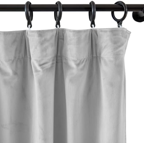 cololeaf Home Velvet Bedroom Curtains Soft Window Covering Drapes for