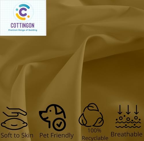 Cottingon 4 Pcs Extra Deep Pocket Queen Sheets, Microfiber Cooling