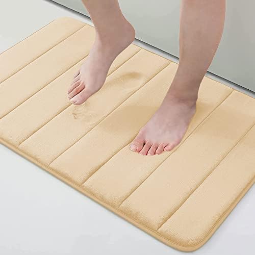 Buganda Meomry Foam Bathroom Rugs 2 Pieces, Bath Mat Size 24 x 16 and