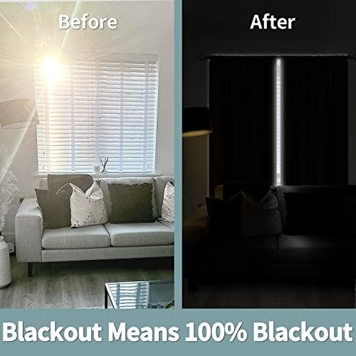 BGment Brown Blackout Curtains for Bedroom 72 Inch Length 2 Panels