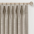 INOVADAY Memory Trained Pinch Pleated Thick Linen Curtains 108 Inches