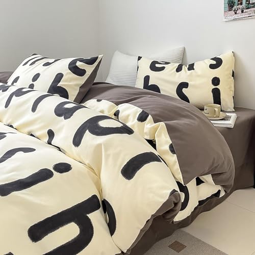 Bedding Duvet Cover Queen Size Set 100% Cotton Floral Pattern Bedding