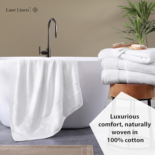 Lane Linen 100% Cotton 4 Pack Bath Sheets (35"x66") - Ring Spun, Extra