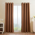 VEVOR Natural Linen Curtains, 52 x 84 inch 2 Panels Set, Grommet Light