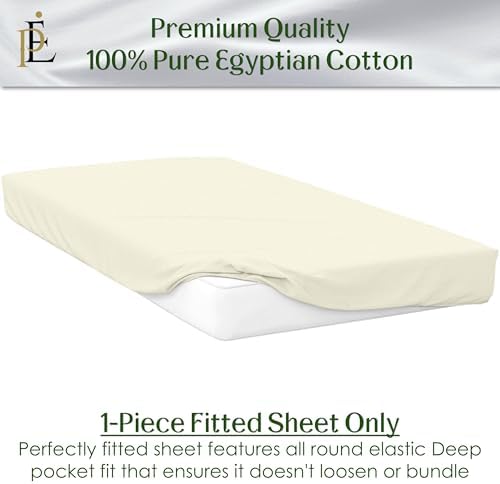 California King Size Extra Deep Pockets Fitted Sheet Only - 600-Thread