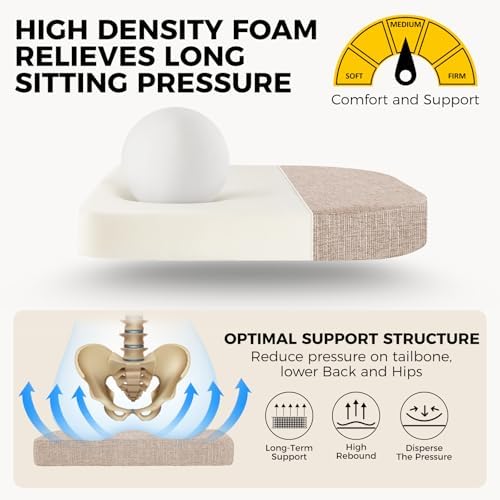 downluxe Indoor Chair Cushions for Dining Chairs,Kitchen Chair Pads