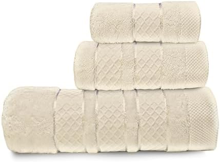 High-End Towel Set, 6 Piece, Warm Colors, Absorbent, Quick-Drying