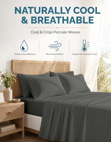 Casa Platino King Sized Sheets – 6 Piece King Size Sheets Set, Ultra