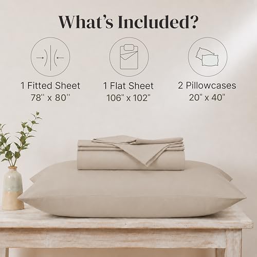 Modern Threads 4-Piece Ultra Soft Microfiber Bed Sheets Set, Wrinkle