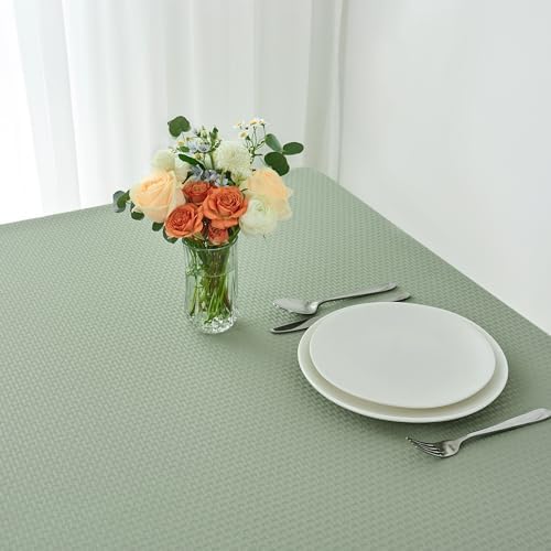 maxmill Weaved Texture Tablecloth Water Resistance Antiwrinkle