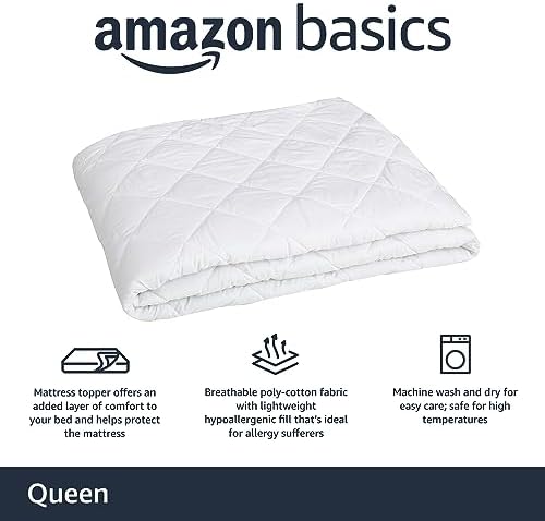 Amazon Basics Hypoallergenic Quilted Plush and Breathable Mattress