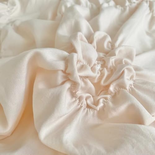 Boho Duvet Cover Set Full Size 3 Pieces Boho Farmhouse Beige Comforter