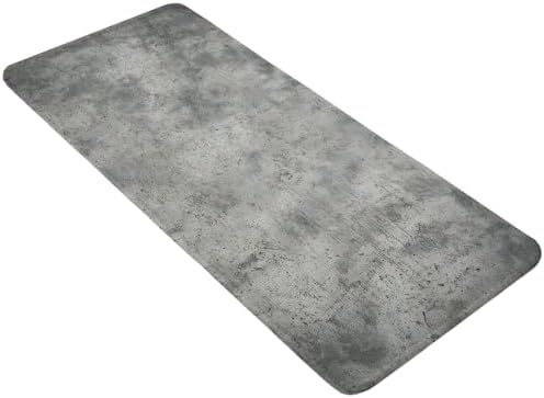 Grey Vintage Bathroom Runner Rugs Non Slip Washable Absorbent Narrow