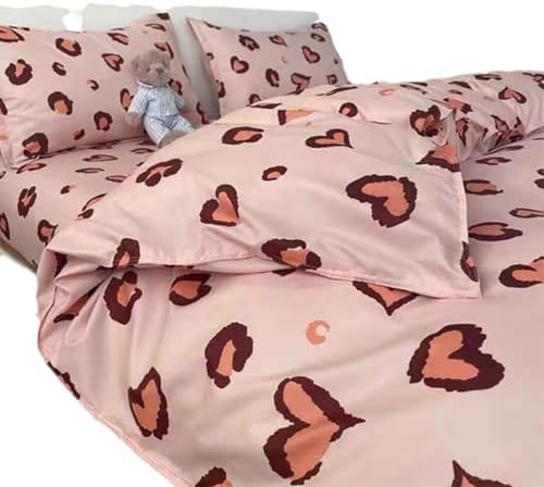 Bedding Duvet Cover Set Queen Size, Soft Breathable Floral Bedding